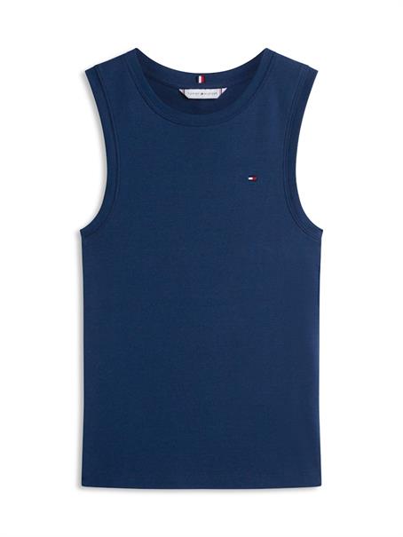 Slim Crew Neck Tank Top dark night navy