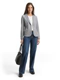 Slim Fit Blazer in Melange-Optik medium silver grey melange