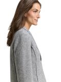 Slim Fit Blazer in Melange-Optik medium silver grey melange