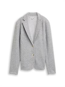 Slim Fit Blazer in Melange-Optik medium silver grey melange