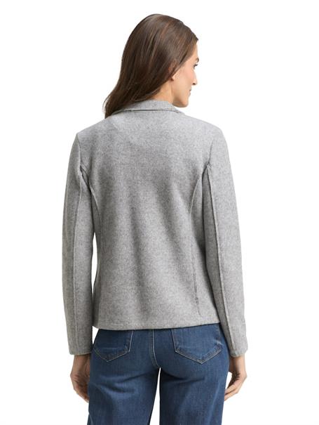 Slim Fit Blazer in Melange-Optik medium silver grey melange