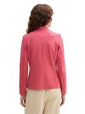 Slim Fit Blazer mit Ottoman-Struktur berry red