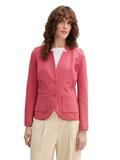Slim Fit Blazer mit Ottoman-Struktur berry red