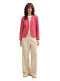 Slim Fit Blazer mit Ottoman-Struktur berry red