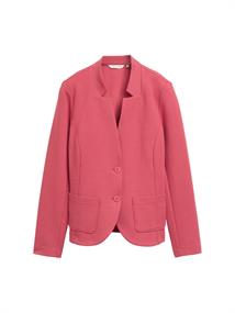 Slim Fit Blazer mit Ottoman-Struktur berry red