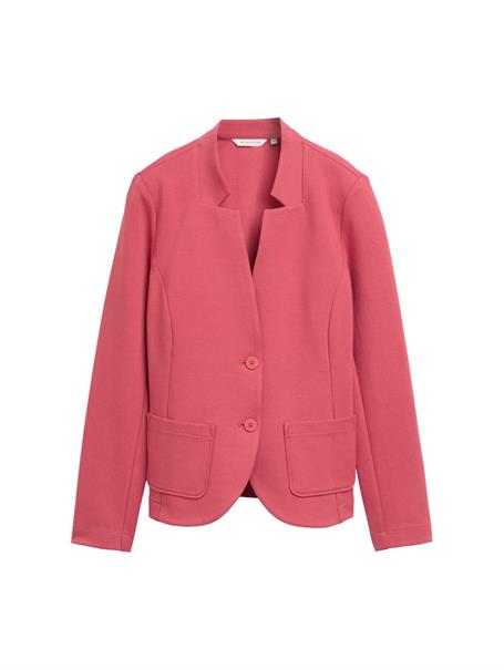 Slim Fit Blazer mit Ottoman-Struktur berry red
