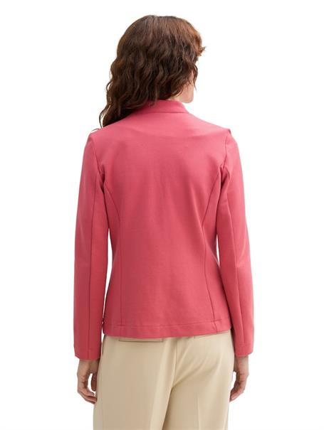 Slim Fit Blazer mit Ottoman-Struktur berry red