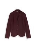 Slim Fit Blazer mit Ottoman Struktur preppy plum melange
