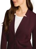 Slim Fit Blazer mit Ottoman Struktur preppy plum melange
