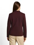 Slim Fit Blazer mit Ottoman Struktur preppy plum melange