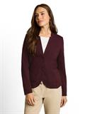 Slim Fit Blazer mit Ottoman Struktur preppy plum melange