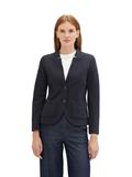 Slim Fit Blazer mit Ottoman-Struktur sky captain blue