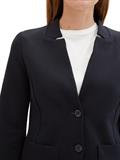 Slim Fit Blazer mit Ottoman-Struktur sky captain blue