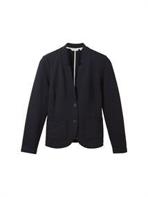 Slim Fit Blazer mit Ottoman-Struktur sky captain blue