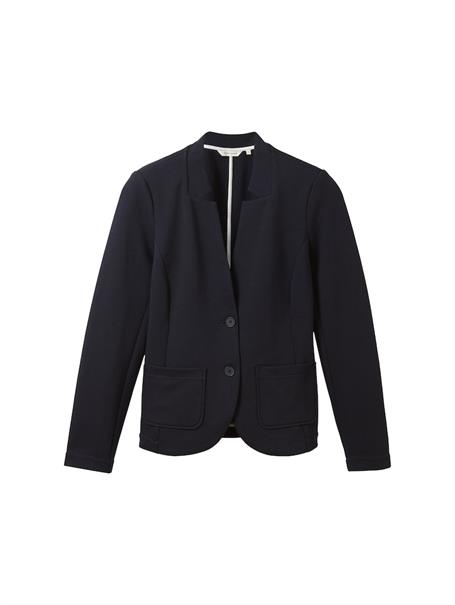 Slim Fit Blazer mit Ottoman-Struktur sky captain blue