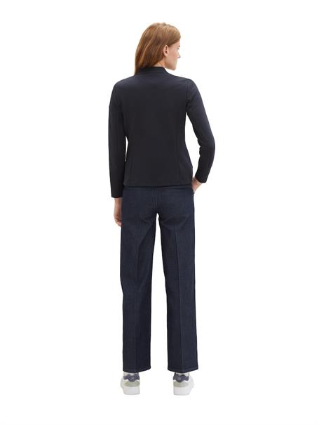 Slim Fit Blazer mit Ottoman-Struktur sky captain blue