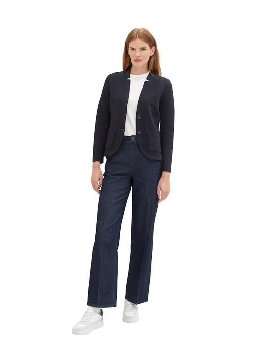 slim-fit-blazer-mit-ottoman-struktur-sky-captain-blue