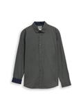 Slim Fit Business Hemd mit Stretch darkest olive