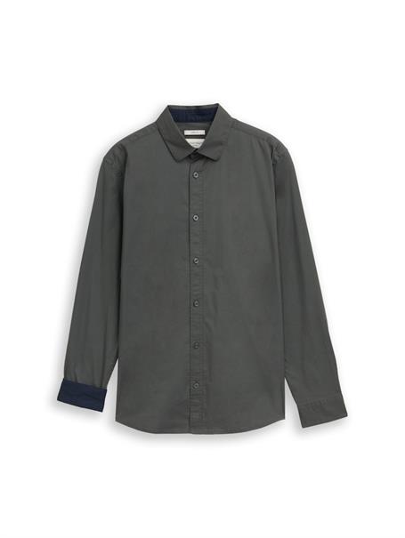 Slim Fit Business Hemd mit Stretch darkest olive