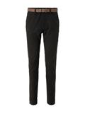 Slim Fit Chino Hose mit GÃ¼rtel black