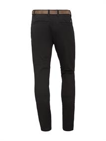 Slim Fit Chino Hose mit GÃ¼rtel black