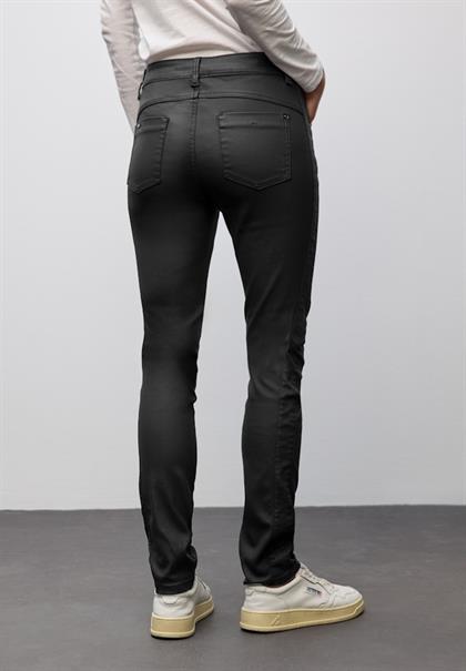 Slim Fit Coated Hose black