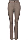Slim Fit Coated Hose silk brown