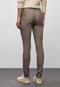 Slim Fit Coated Hose silk brown