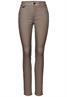 Slim Fit Coated Hose silk brown