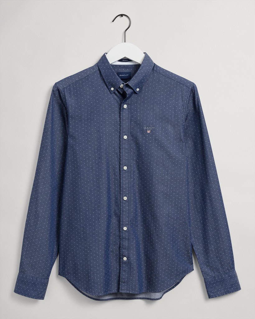 Gant Herren Hemd 3018372 Persian Blue - slim fit