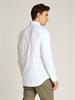 Slim Fit Flag Embroidery Poplin Shirt bright white