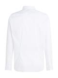 Slim Fit Flag Embroidery Poplin Shirt bright white