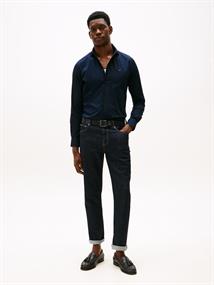 Slim Fit Flag Embroidery Poplin Shirt desert sky