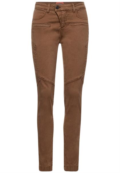 Slim Fit Hose in Lyocell soft toffee