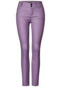 Slim Fit Hose mit Coating dusty lupine lilac