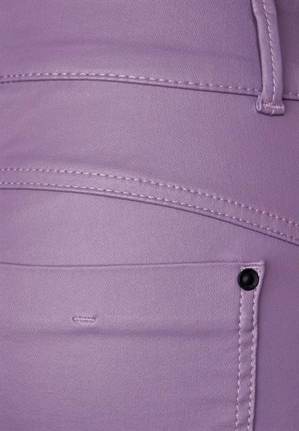 Slim Fit Hose mit Coating dusty lupine lilac