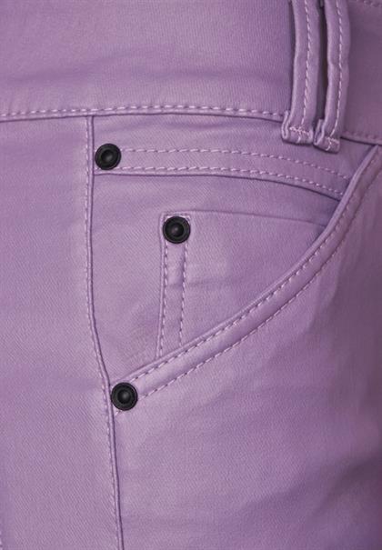 Slim Fit Hose mit Coating dusty lupine lilac
