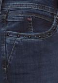 Slim Fit Jeans blue black random wash