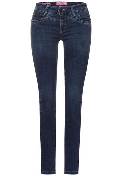 Slim Fit Jeans blue black random wash