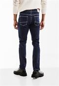 Slim Fit Jeans dark blue rinsed wash