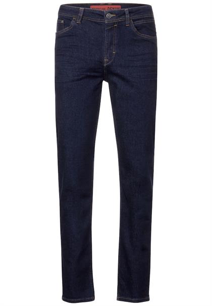 Slim Fit Jeans dark blue rinsed wash