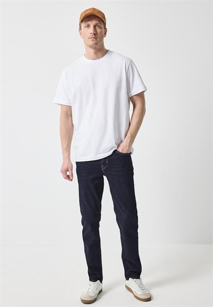 Slim Fit Jeans dark blue rinsed wash