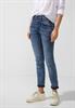 Slim Fit Jeans in High Waist dark indigo random wash