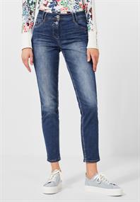 Slim Fit Jeans in mittelblau mid blue wash
