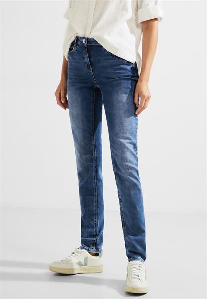 Slim Fit Jeans in Mittelblau mid blue wash