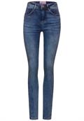Slim Fit Jeans light blue random bleach