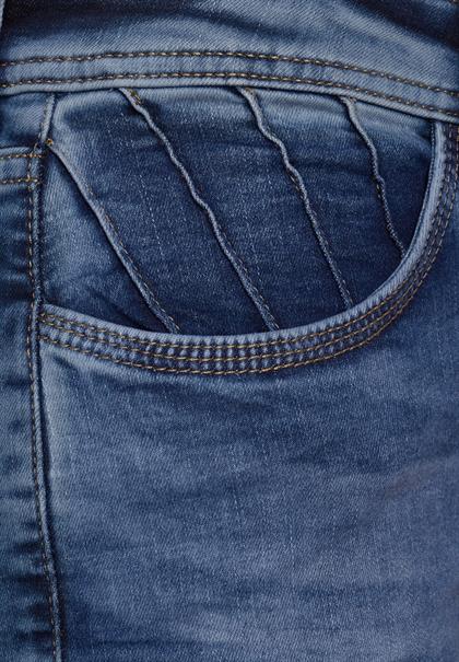 Slim Fit Jeans light blue random bleach