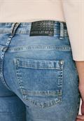 Slim Fit Jeans mit Detail authentic used wash