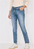 Slim Fit Jeans mit Detail authentic used wash