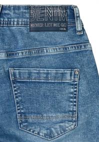 Slim Fit Jeans mit Detail authentic used wash